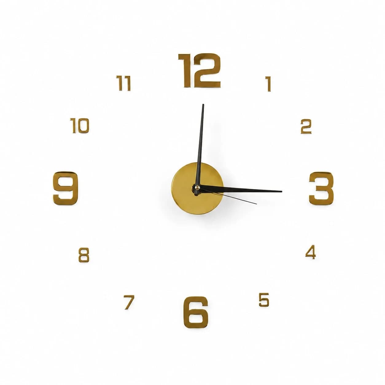 Premium 3D DIY Frameless Wall Clock – নিজের পছন্দমতো সাইজে সাজান আপনার দেয়াল
